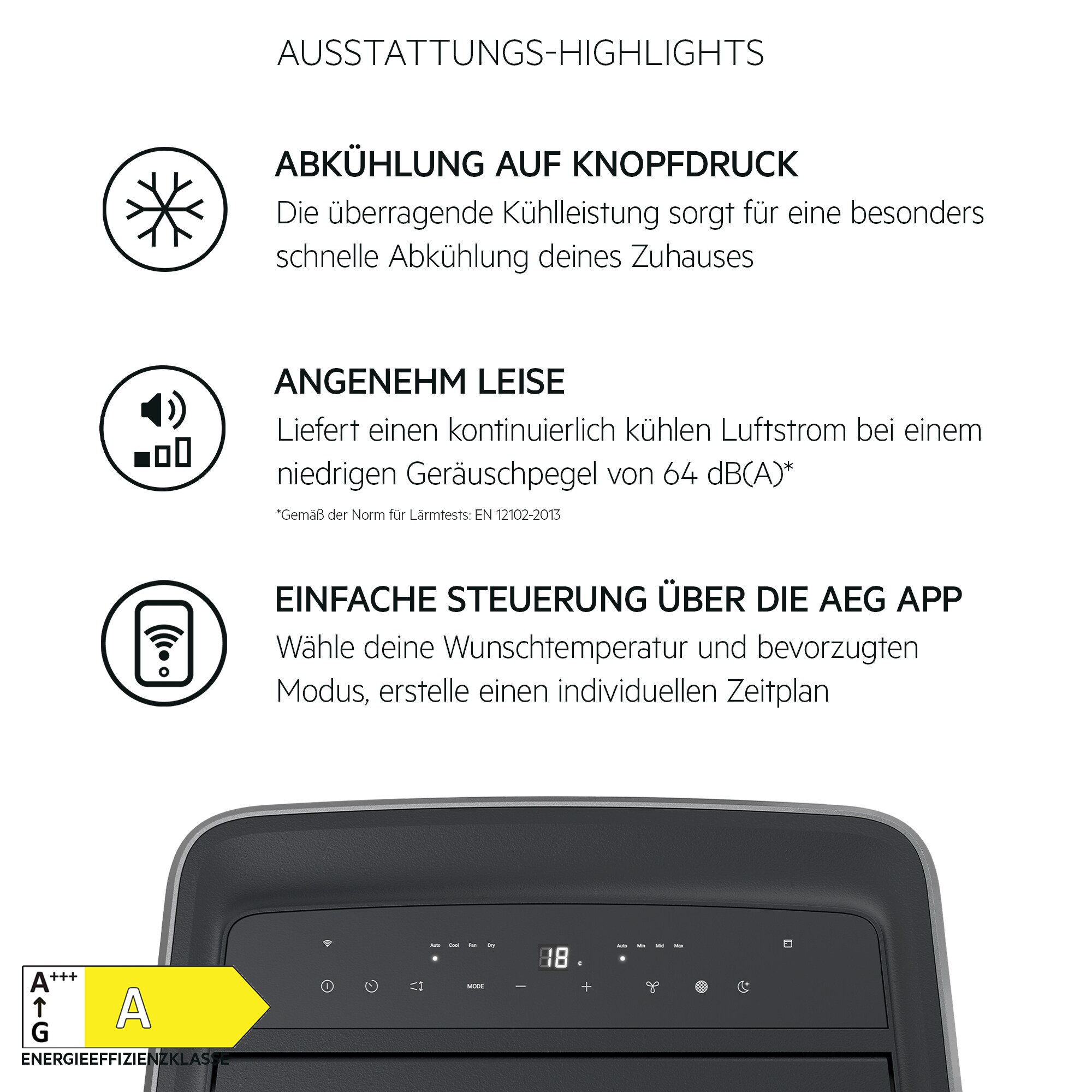 AEG - Mobile Klimageräte - AXP40U340CW