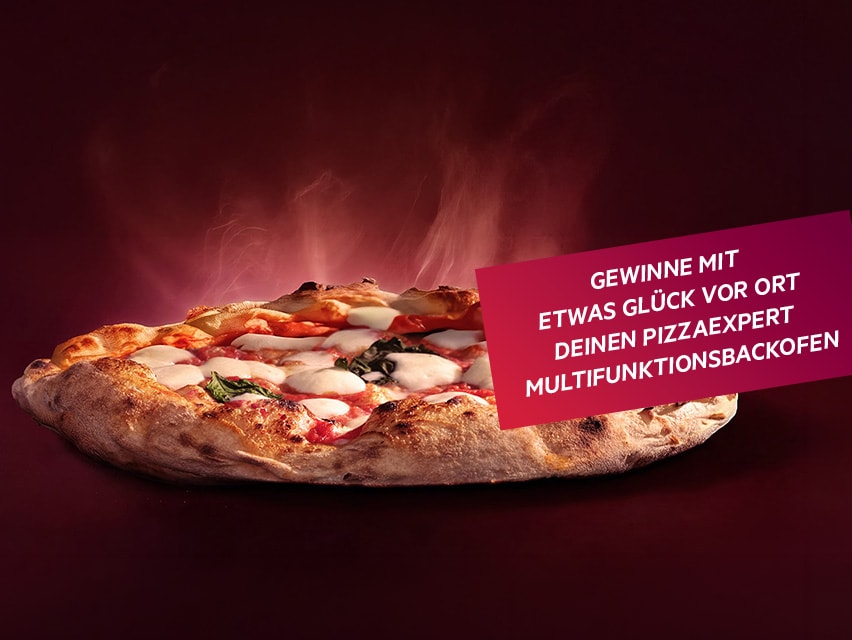 Frisch gebackene Pizza