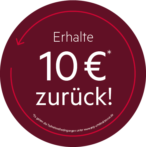 Erhalte 10 € Umdenk-Bonus