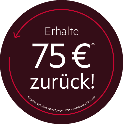 Erhalte 75 € Umdenk-Bonus